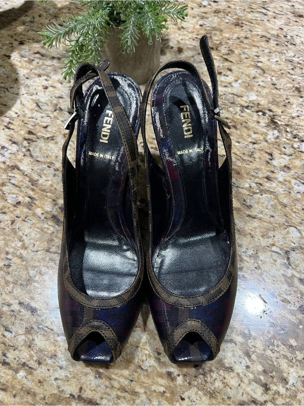 Fendi black brown